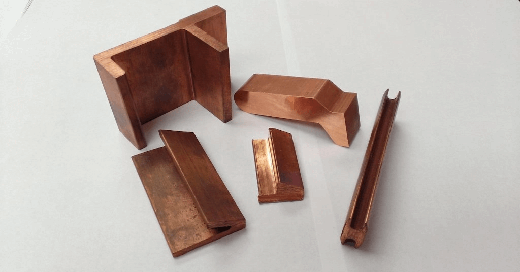 Copper extruded parts