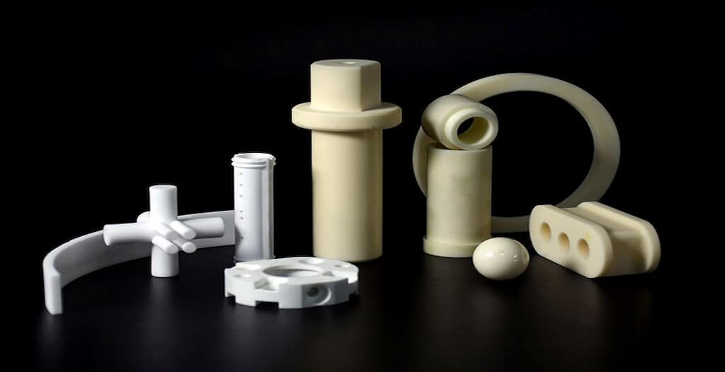 What are the commonly used ceramics for injection molding?