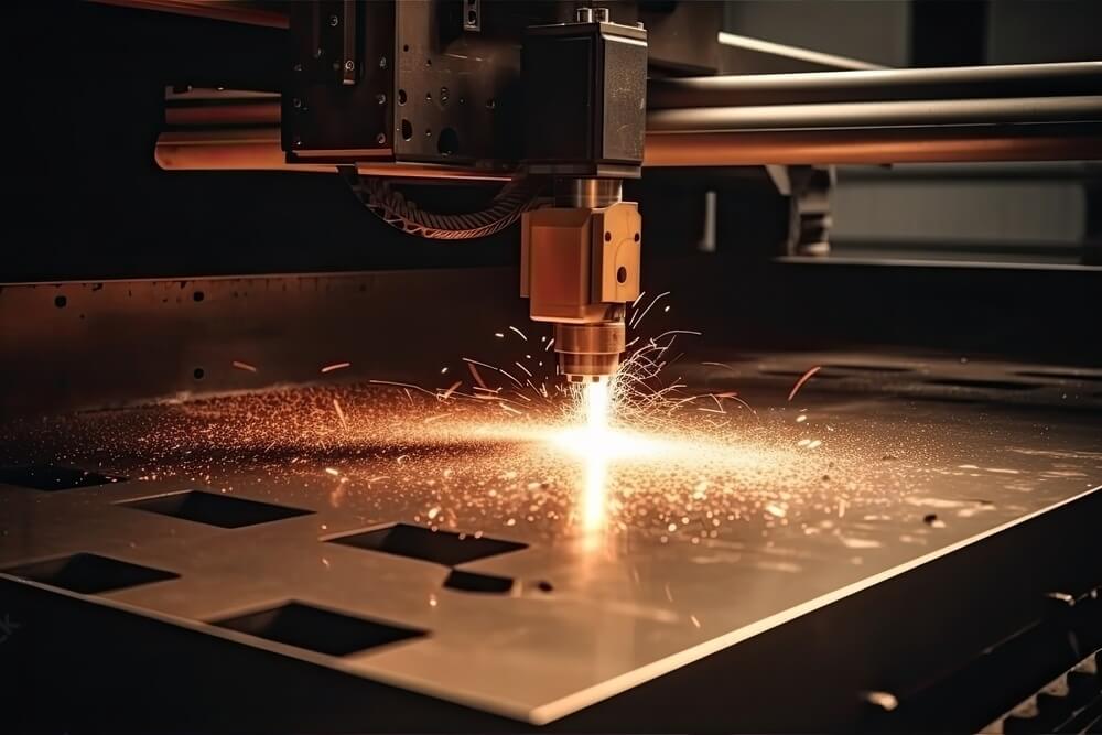 CNC machine metal cutting