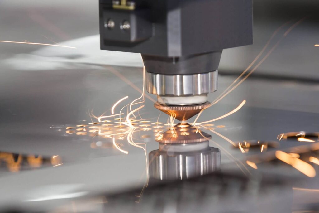 CNC machine metal cutting