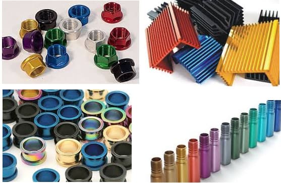 Anodized parts