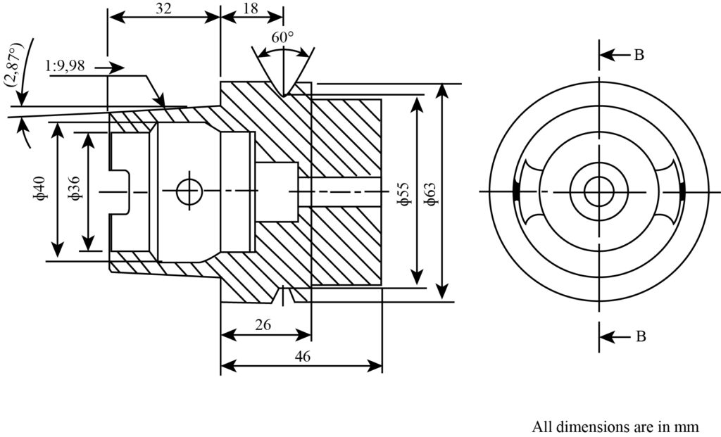 Mechanical parts processing drawings